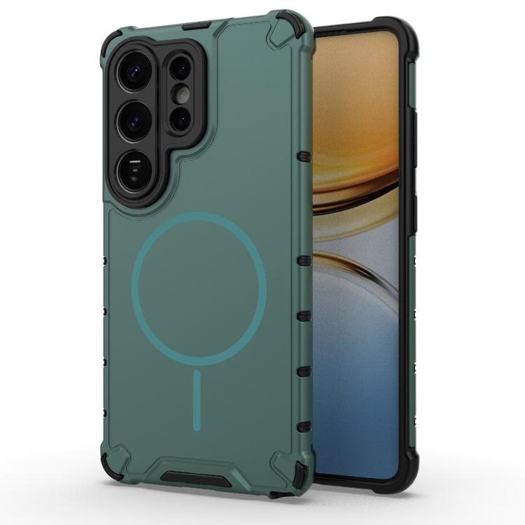 Grating Solid Color MagSafe Magnetic Phone Case, For Samsung Galaxy S26+ 5G, For Samsung Galaxy S26 Ultra 5G, For Samsung Galaxy S26 5G, For Samsung Galaxy S25 5G, For Samsung Galaxy S25 Ultra 5G, For Samsung Galaxy S24 Ultra 5G                        ...