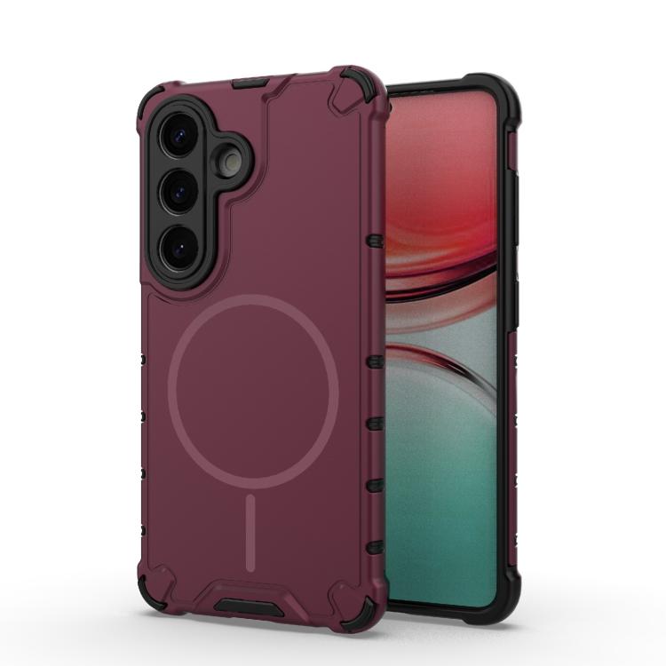 Grating Solid Color MagSafe Magnetic Phone Case, For Samsung Galaxy S26+ 5G, For Samsung Galaxy S26 Ultra 5G, For Samsung Galaxy S26 5G, For Samsung Galaxy S25 5G, For Samsung Galaxy S25 Ultra 5G, For Samsung Galaxy S24 Ultra 5G                        ...