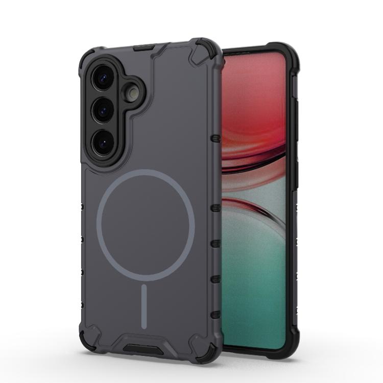 Grating Solid Color MagSafe Magnetic Phone Case, For Samsung Galaxy S26+ 5G, For Samsung Galaxy S26 Ultra 5G, For Samsung Galaxy S26 5G, For Samsung Galaxy S25 5G, For Samsung Galaxy S25 Ultra 5G, For Samsung Galaxy S24 Ultra 5G                        ...