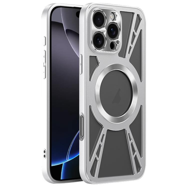 Silicone Cooling Hollow Metal MagSafe Phone Case