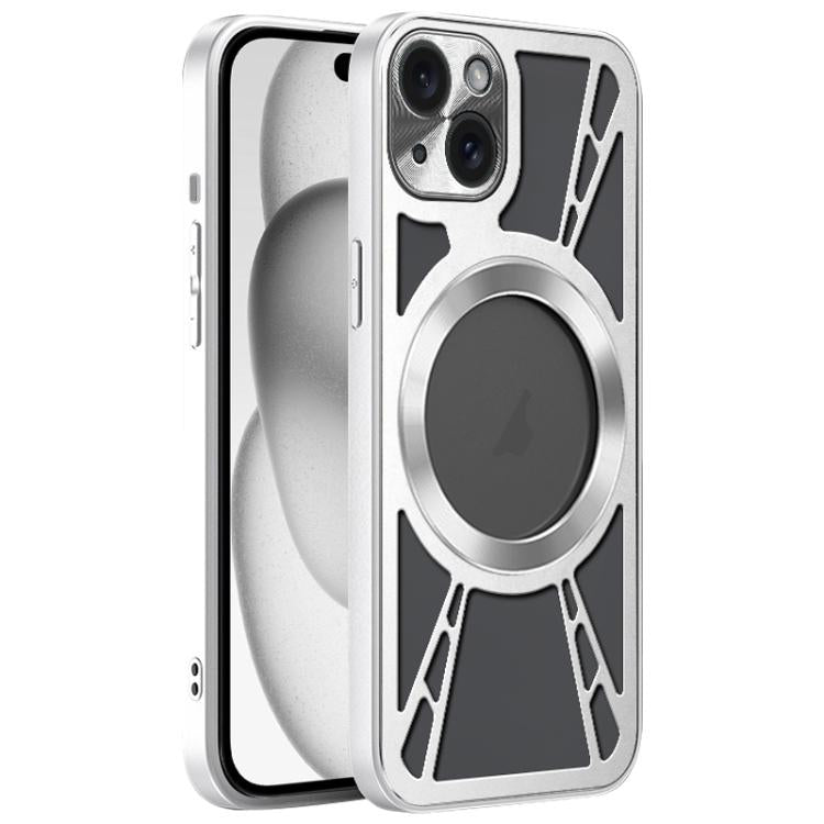 Silicone Cooling Hollow Metal MagSafe Phone Case