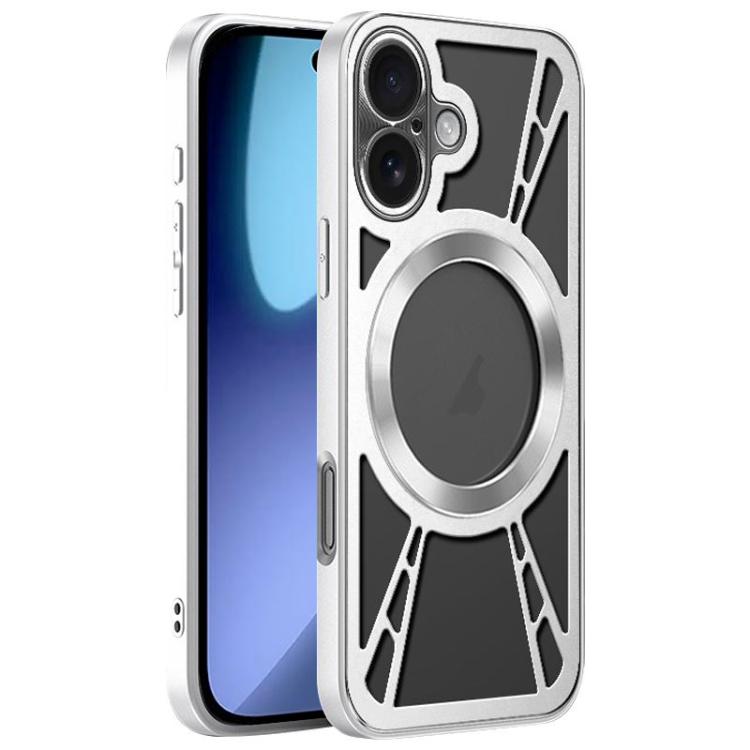 Silicone Cooling Hollow Metal MagSafe Phone Case