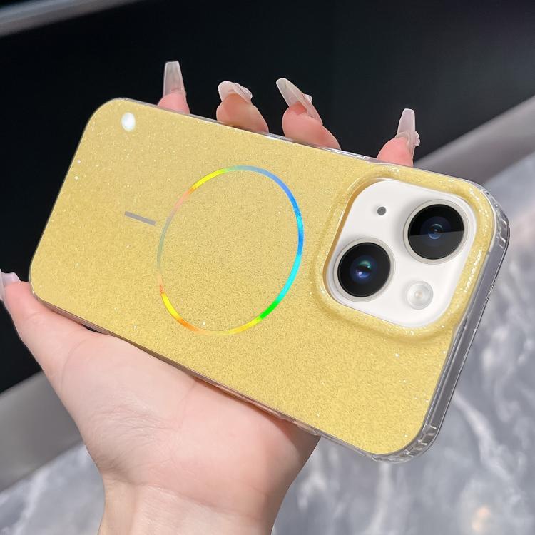 Glitter Powder Plating MagSafe IMD Full Coverage Phone Case