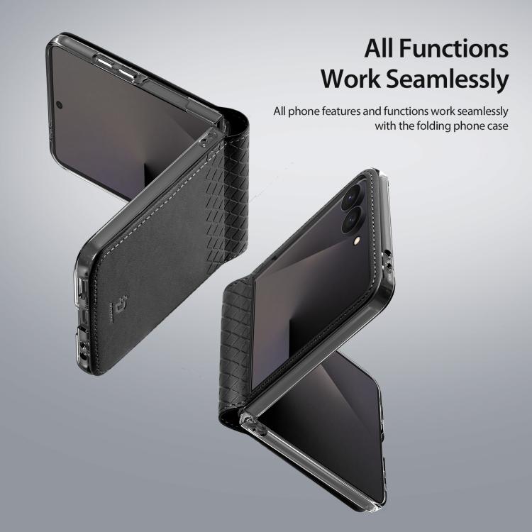 DUX DUCIS Bril Series PU + TPU Phone Case, For Galaxy Z Flip8 5G, For Samsung Galaxy Z Fold7 5G, For Samsung Galaxy Z Flip7 5G