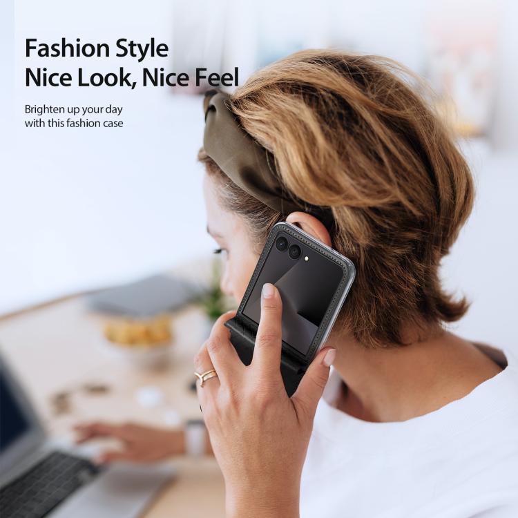 DUX DUCIS Bril Series PU + TPU Phone Case, For Galaxy Z Flip8 5G, For Samsung Galaxy Z Fold7 5G, For Samsung Galaxy Z Flip7 5G