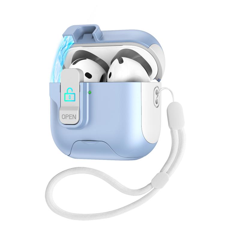 Automatic Pop-up Cover Holder Earphone Case with Switch Lock