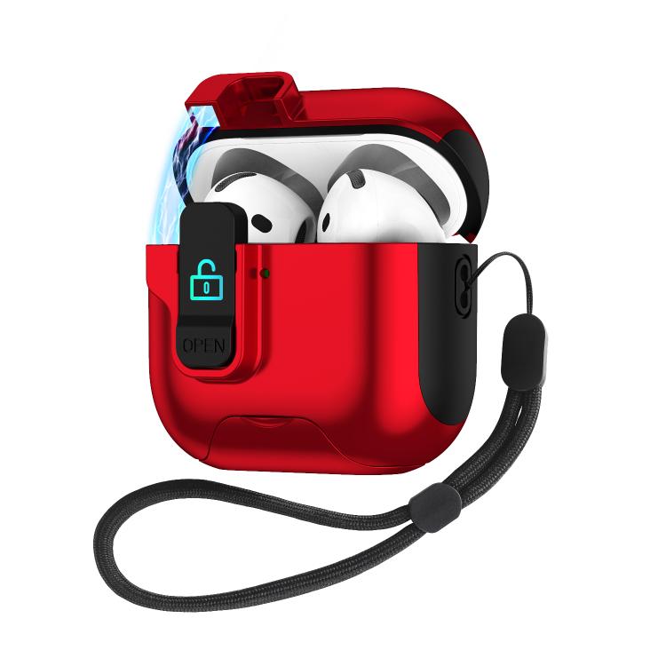 Automatic Pop-up Cover Holder Earphone Case with Switch Lock