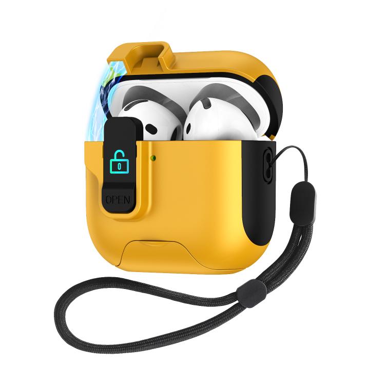 Automatic Pop-up Cover Holder Earphone Case with Switch Lock