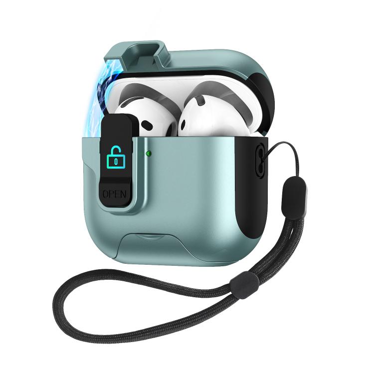 Automatic Pop-up Cover Holder Earphone Case with Switch Lock