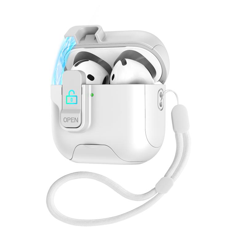 Automatic Pop-up Cover Holder Earphone Case with Switch Lock