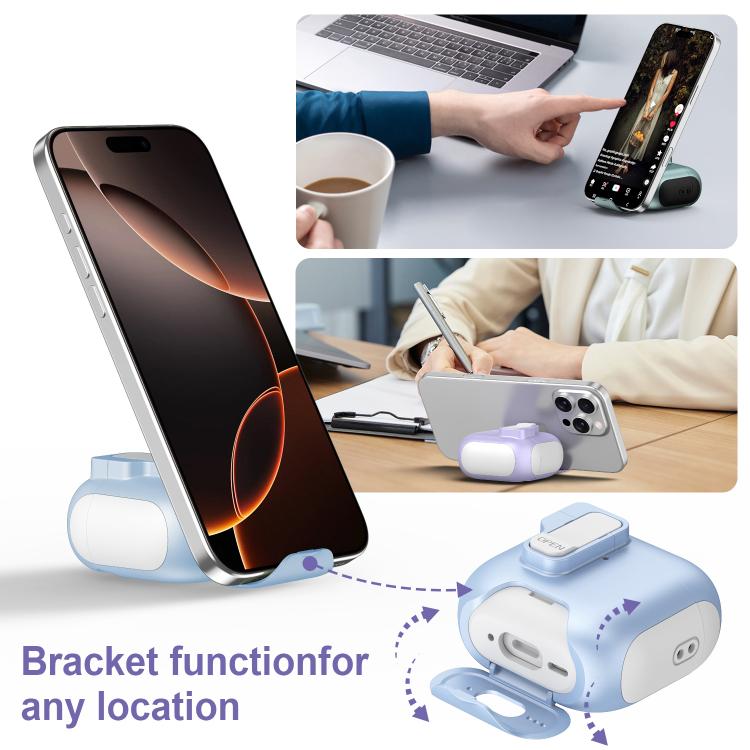 Automatic Pop-up Cover Holder Earphone Case with Switch Lock