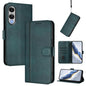 Line Splicing Buckle Retro Leather Phone Case, For Galaxy S26 FE 5G, For Samsung Galaxy S26 Ultra 5G, For Samsung Galaxy S26+ 5G, For Samsung Galaxy S25 Edge 5G, For Samsung Galaxy S25 / S24 5G, For Samsung Galaxy S25+ / S24+ 5G