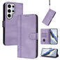 Line Splicing Buckle Retro Leather Phone Case, For Samsung Galaxy S25 Ultra 5G, For Samsung Galaxy S24 FE 5G, For Samsung Galaxy S24 Ultra 5G, For Samsung Galaxy S23 FE 5G, For Samsung Galaxy S23 Ultra 5G, For Samsung Galaxy S23+ 5G