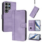 Line Splicing Buckle Retro Leather Phone Case, For Samsung Galaxy S25 Ultra 5G, For Samsung Galaxy S24 FE 5G, For Samsung Galaxy S24 Ultra 5G, For Samsung Galaxy S23 FE 5G, For Samsung Galaxy S23 Ultra 5G, For Samsung Galaxy S23+ 5G