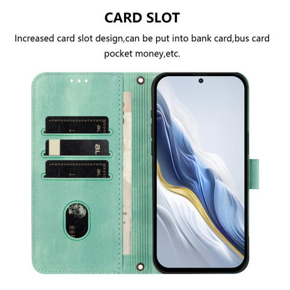 Line Splicing Buckle Retro Leather Phone Case, For Samsung Galaxy S23 5G, For Samsung Galaxy S20 FE, For Samsung Galaxy S22 Ultra 5G, For Samsung Galaxy S22+ 5G, For Samsung Galaxy S22 5G, For Samsung Galaxy S21 FE 5G