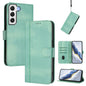 Line Splicing Buckle Retro Leather Phone Case, For Samsung Galaxy S21 5G, For Samsung Galaxy S21+ 5G, For Samsung Galaxy S21 Ultra 5G, For Samsung Galaxy S20 Ultra, For Samsung Galaxy S20, For Samsung Galaxy S20+