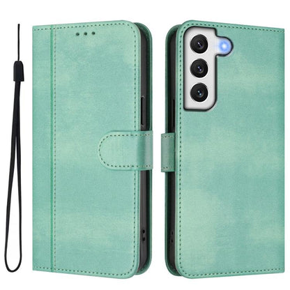 Line Splicing Buckle Retro Leather Phone Case, For Samsung Galaxy S21 5G, For Samsung Galaxy S21+ 5G, For Samsung Galaxy S21 Ultra 5G, For Samsung Galaxy S20 Ultra, For Samsung Galaxy S20, For Samsung Galaxy S20+