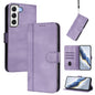 Line Splicing Buckle Retro Leather Phone Case, For Samsung Galaxy S21 5G, For Samsung Galaxy S21+ 5G, For Samsung Galaxy S21 Ultra 5G, For Samsung Galaxy S20 Ultra, For Samsung Galaxy S20, For Samsung Galaxy S20+