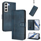 Line Splicing Buckle Retro Leather Phone Case, For Samsung Galaxy S21 5G, For Samsung Galaxy S21+ 5G, For Samsung Galaxy S21 Ultra 5G, For Samsung Galaxy S20 Ultra, For Samsung Galaxy S20, For Samsung Galaxy S20+