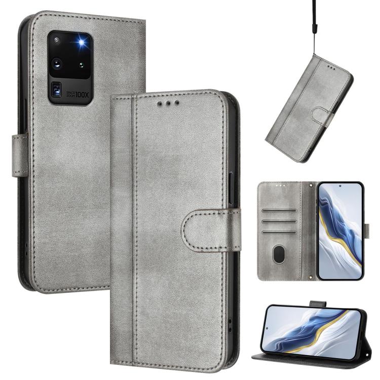 Line Splicing Buckle Retro Leather Phone Case, For Samsung Galaxy S21 5G, For Samsung Galaxy S21+ 5G, For Samsung Galaxy S21 Ultra 5G, For Samsung Galaxy S20 Ultra, For Samsung Galaxy S20, For Samsung Galaxy S20+