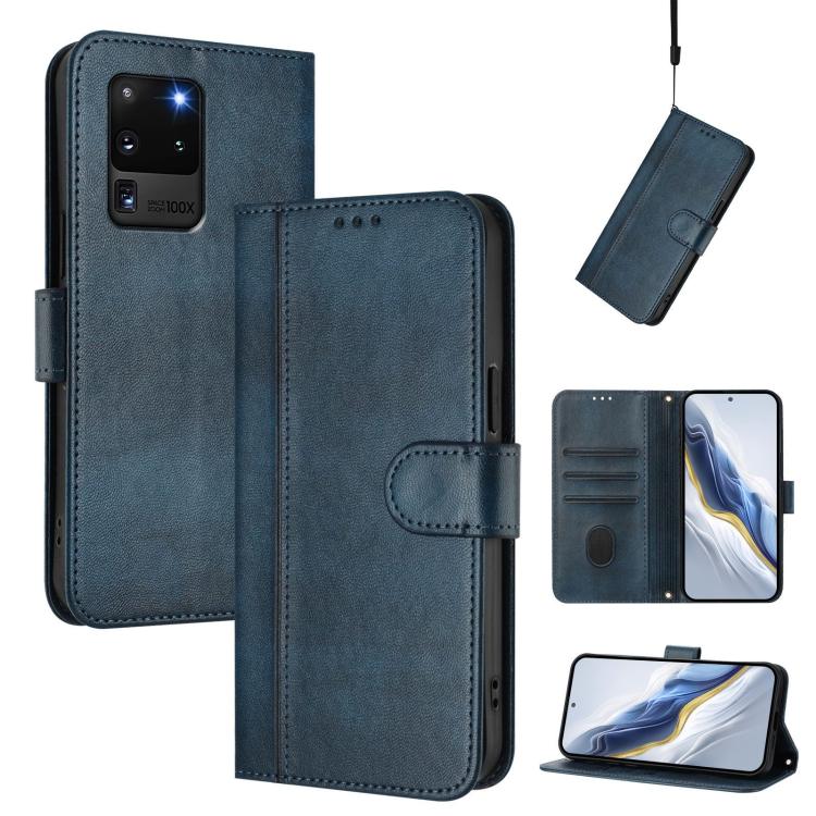 Line Splicing Buckle Retro Leather Phone Case, For Samsung Galaxy S21 5G, For Samsung Galaxy S21+ 5G, For Samsung Galaxy S21 Ultra 5G, For Samsung Galaxy S20 Ultra, For Samsung Galaxy S20, For Samsung Galaxy S20+