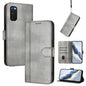 Line Splicing Buckle Retro Leather Phone Case, For Samsung Galaxy S23 5G, For Samsung Galaxy S20 FE, For Samsung Galaxy S22 Ultra 5G, For Samsung Galaxy S22+ 5G, For Samsung Galaxy S22 5G, For Samsung Galaxy S21 FE 5G