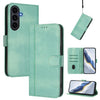 Line Splicing Buckle Retro Leather Phone Case, For Galaxy S26 FE 5G, For Samsung Galaxy S26 Ultra 5G, For Samsung Galaxy S26+ 5G, For Samsung Galaxy S25 Edge 5G, For Samsung Galaxy S25 / S24 5G, For Samsung Galaxy S25+ / S24+ 5G