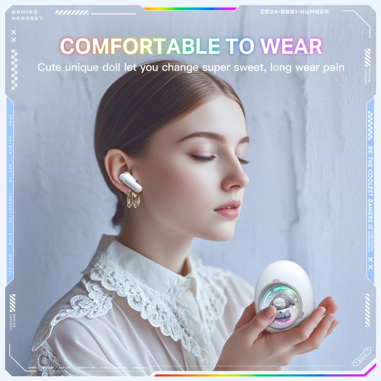 ONIKUMA T302 RGB Cute Unique Doll BT 5.4 Wireless Earphones