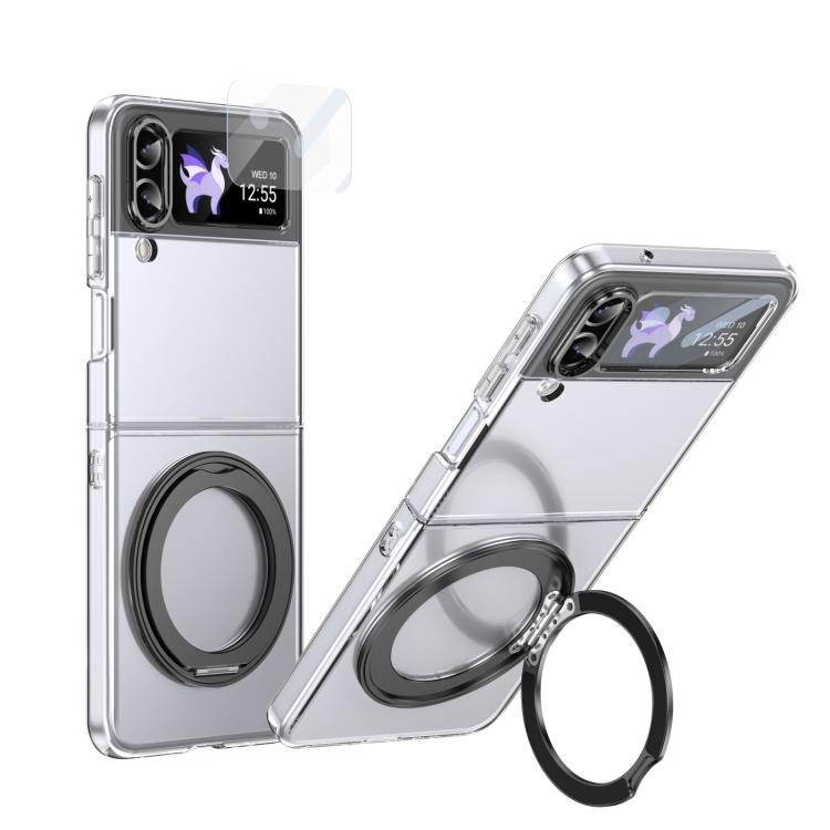 Integrated Ice-feel High-transparency 360-Degree Rotating Stand MagSafe Folding Phone Case