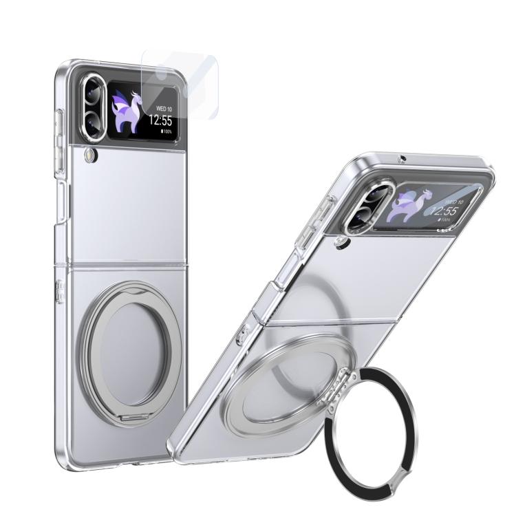 Integrated Ice-feel High-transparency 360-Degree Rotating Stand MagSafe Folding Phone Case