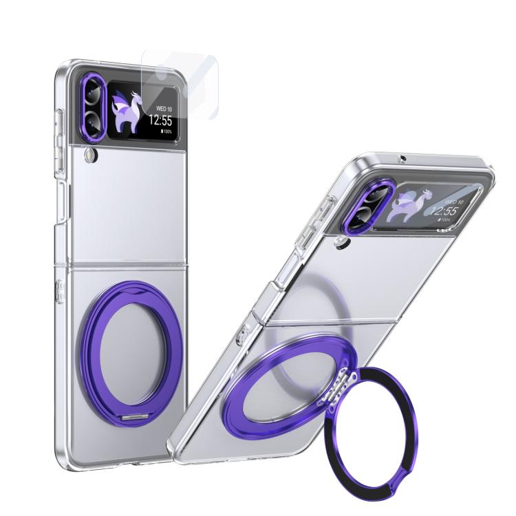 Integrated Ice-feel High-transparency 360-Degree Rotating Stand MagSafe Folding Phone Case
