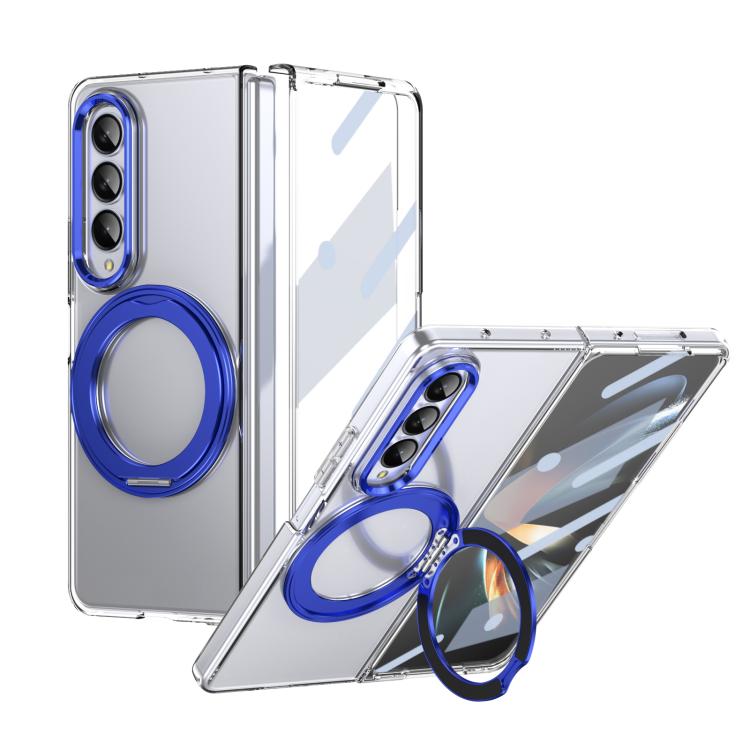 Integrated Ice-feel High-transparency 360-Degree Rotating Stand MagSafe Folding Phone Case