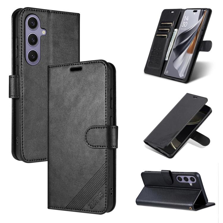 AZNS Sheepskin Texture Flip Leather Phone Case, For Galaxy S26 FE 5G, For Samsung Galaxy S26+ 5G, For Samsung Galaxy S26 Ultra 5G, For Samsung Galaxy S26 5G, For Samsung Galaxy S25 FE 5G, For Samsung Galaxy S25 Edge 5G, For Samsung Galaxy S25 5G       ...