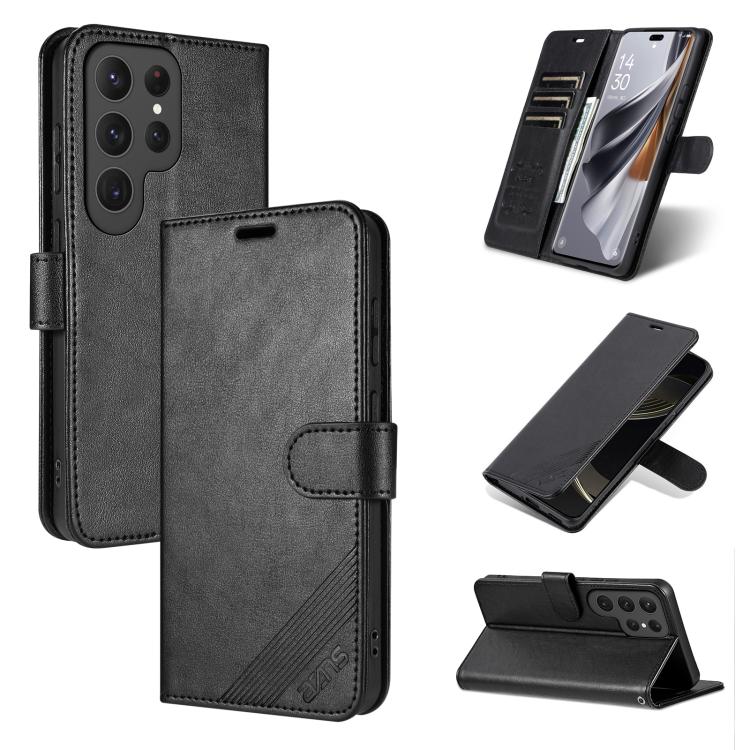 AZNS Sheepskin Texture Flip Leather Phone Case, For Galaxy S26 FE 5G, For Samsung Galaxy S26+ 5G, For Samsung Galaxy S26 Ultra 5G, For Samsung Galaxy S26 5G, For Samsung Galaxy S25 FE 5G, For Samsung Galaxy S25 Edge 5G, For Samsung Galaxy S25 5G       ...