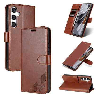 AZNS Sheepskin Texture Flip Leather Phone Case, For Galaxy S26 FE 5G, For Samsung Galaxy S26+ 5G, For Samsung Galaxy S26 Ultra 5G, For Samsung Galaxy S26 5G, For Samsung Galaxy S25 FE 5G, For Samsung Galaxy S25 Edge 5G, For Samsung Galaxy S25 5G       ...
