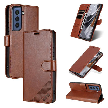 AZNS Sheepskin Texture Flip Leather Phone Case, For Samsung Galaxy S23 5G, For Samsung Galaxy S22 Ultra 5G, For Samsung Galaxy S22+ 5G, For Samsung Galaxy S22 5G, For Samsung Galaxy S21 FE 5G