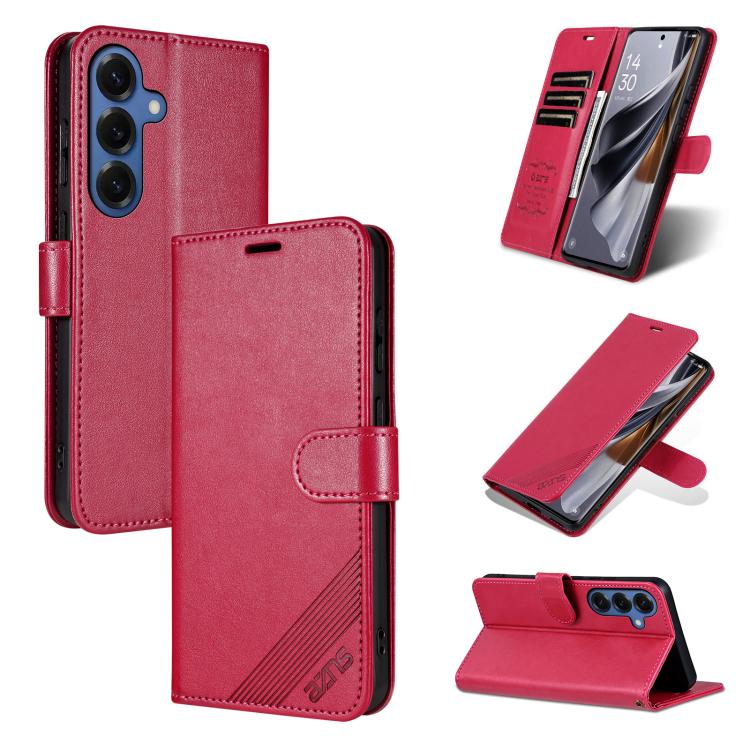 AZNS Sheepskin Texture Flip Leather Phone Case, For Galaxy S26 FE 5G, For Samsung Galaxy S26+ 5G, For Samsung Galaxy S26 Ultra 5G, For Samsung Galaxy S26 5G, For Samsung Galaxy S25 FE 5G, For Samsung Galaxy S25 Edge 5G, For Samsung Galaxy S25 5G       ...