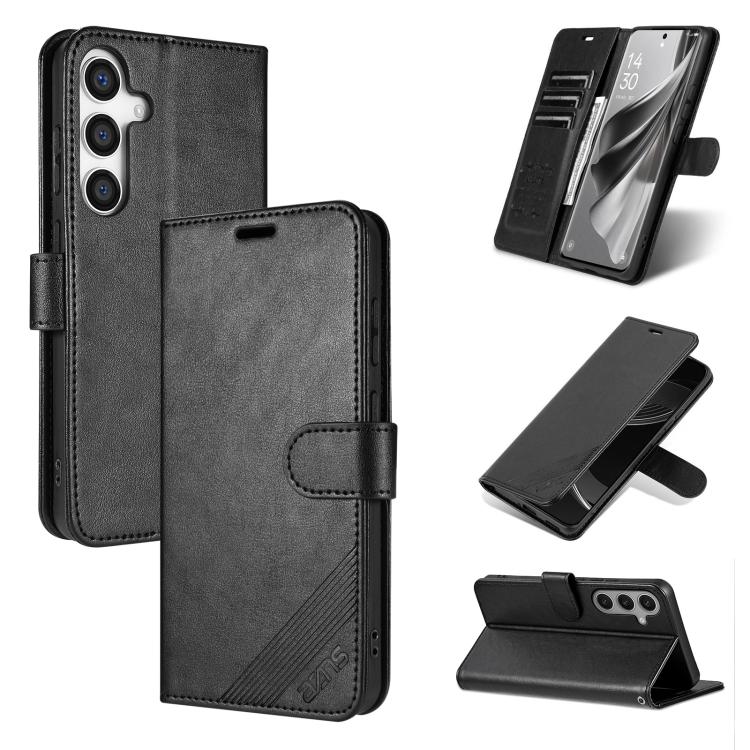 AZNS Sheepskin Texture Flip Leather Phone Case, For Galaxy S26 FE 5G, For Samsung Galaxy S26+ 5G, For Samsung Galaxy S26 Ultra 5G, For Samsung Galaxy S26 5G, For Samsung Galaxy S25 FE 5G, For Samsung Galaxy S25 Edge 5G, For Samsung Galaxy S25 5G       ...