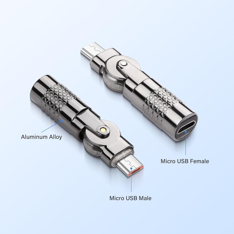 3A Metal 180 Rotating with Light Charge Adapter