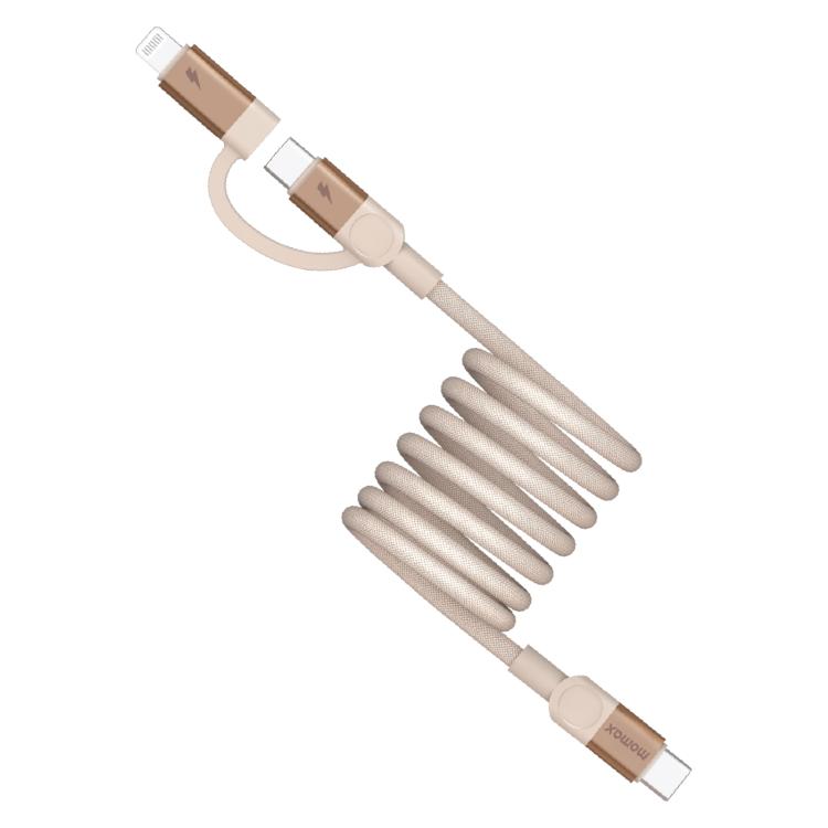 Momax Mag.Link Duo Magnetic 60W USB-C / Type-C to USB-C / Type-C / 8 Pin Data Cable