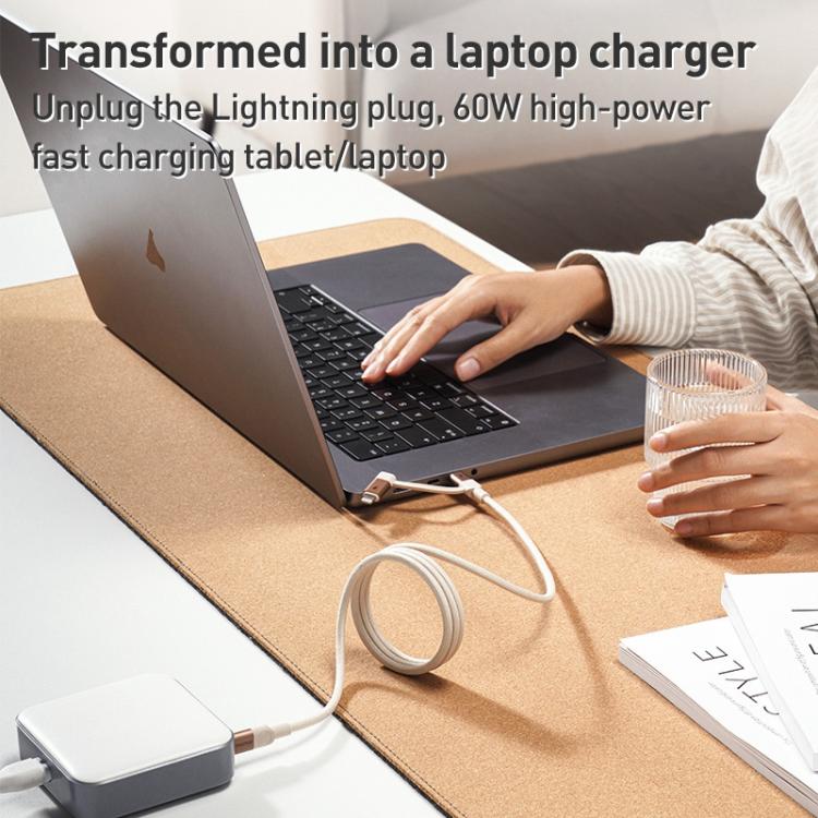 Momax Mag.Link Duo Magnetic 60W USB-C / Type-C to USB-C / Type-C / 8 Pin Data Cable