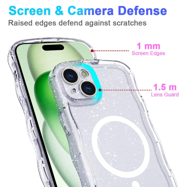 Wave Glitter MagSafe Magnetic TPU Phone Case