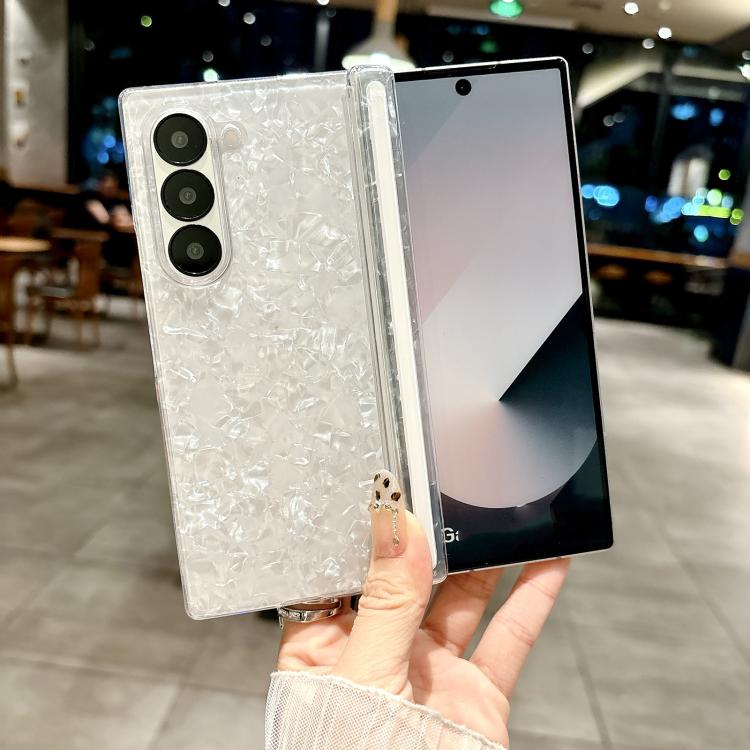 Magnetic Axis Pearlescent Shell Texture Phone Case