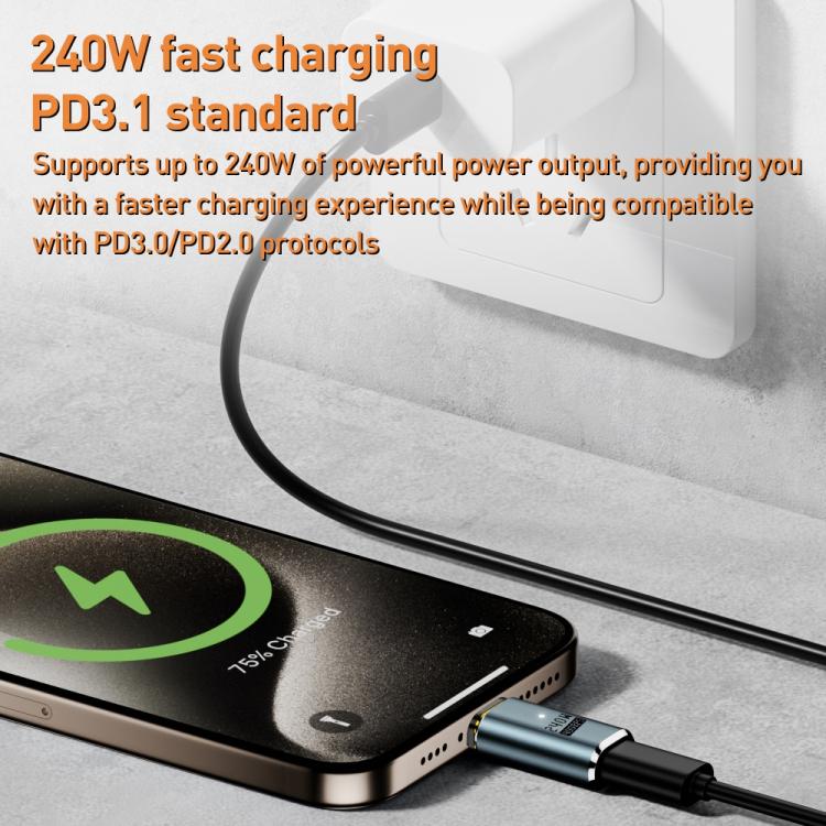 240W 40Gbps Type-C to Type-C Charge Adapter