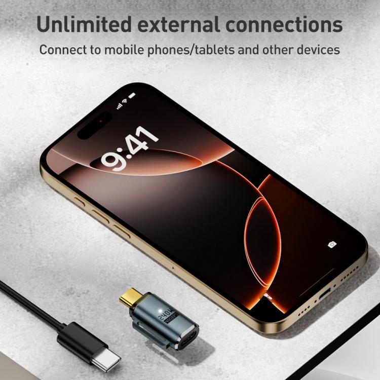 240W 40Gbps Type-C to Type-C Charge Adapter