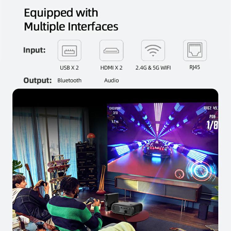 AUN AKEY9S 1080P 1000ANSI Autofocus WIFI Display Smart Projector