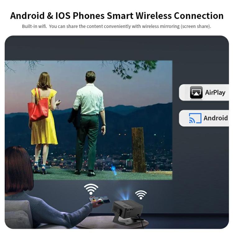 AUN A32 Pro 1280x720P 300ANSI Android 13 WIFI Display Smart Projector