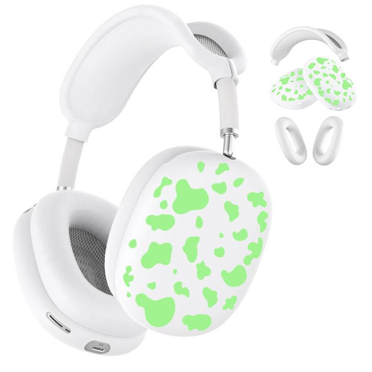 3 in 1 Cow Texture Headphones Silicone Protective Case
