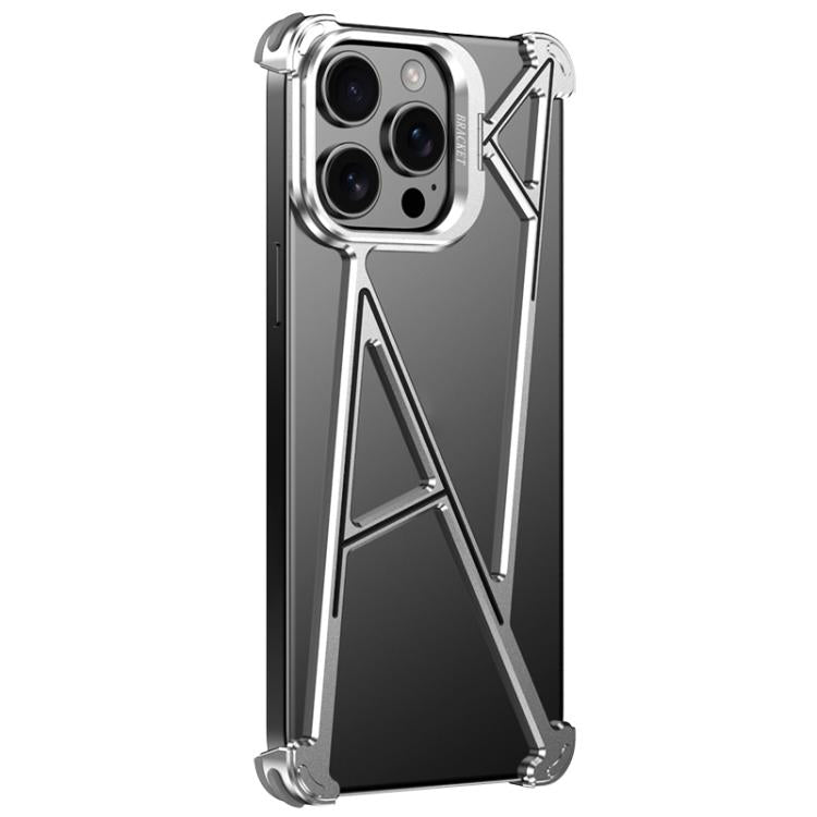 Four Corner Shockproof Lens Bracket Hollow Metal Phone Case