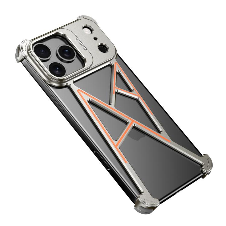 Four Corner Shockproof Lens Bracket Hollow Metal Phone Case